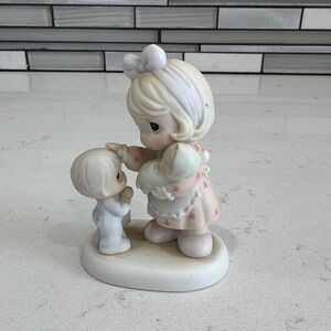 Precious Moments Figurine in Cream and Pink